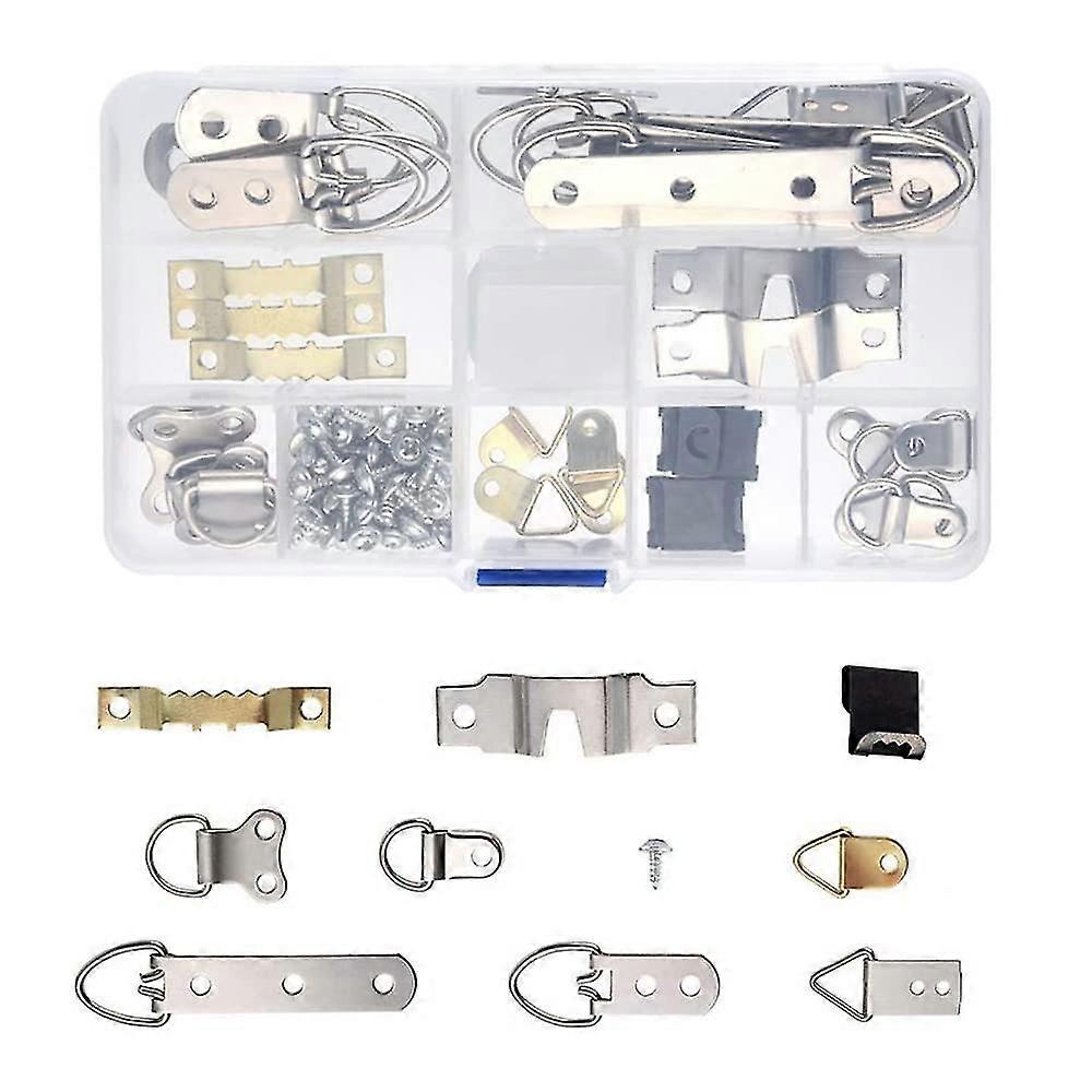 Ganchos de moldura de quadro de 96pcs com caixa