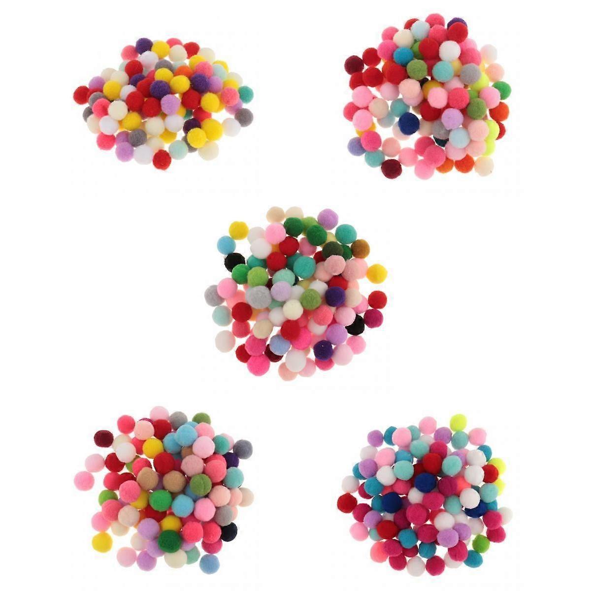 Mixed color fluffy wool balls Environmental protection polypropylene plush toys Ordinary plush balls Kindergarten hand toys2.5CM