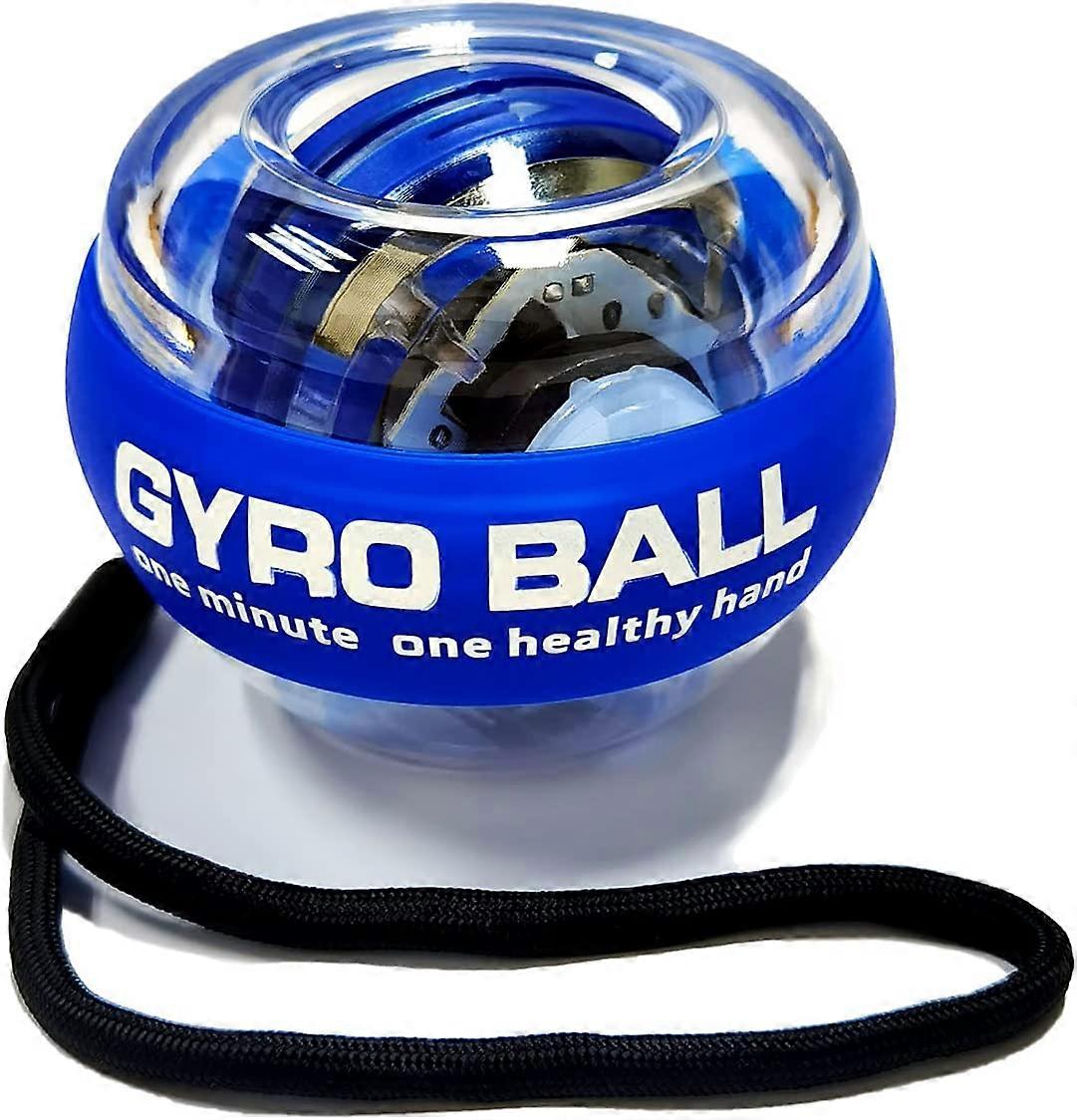 Auto-Start Power Gyro Ball, Metal Ball Center, Självlysande Handhandled Underarmstränare och Strengthener för träningsled och muskler