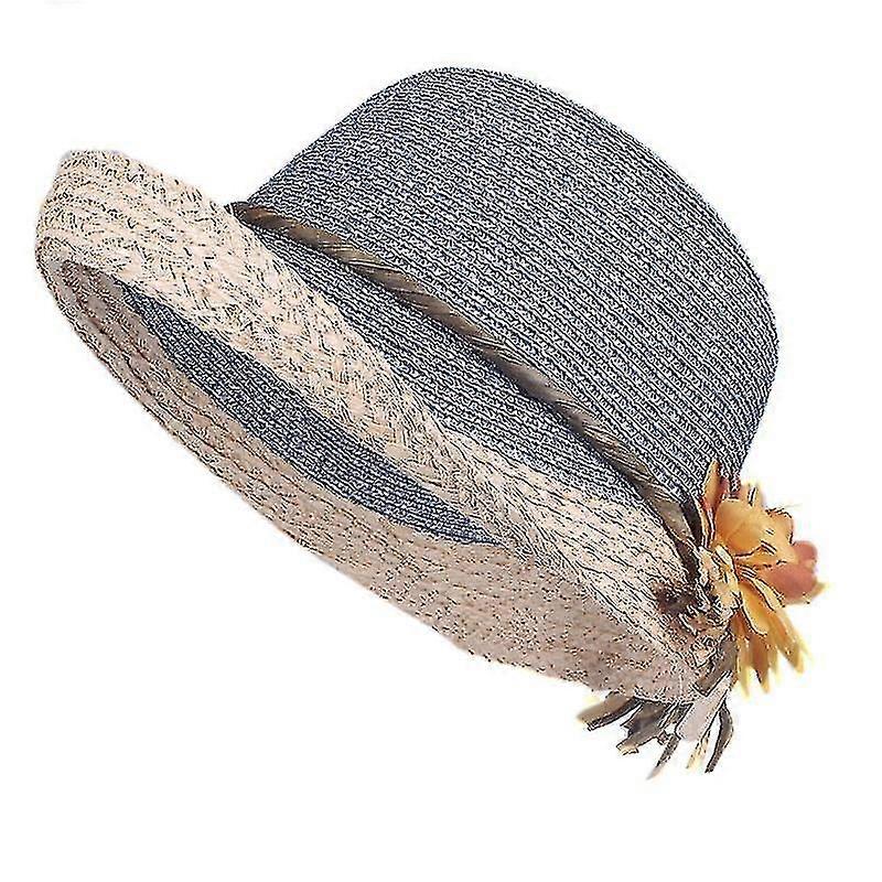 Summer Hat Women Raffia Straw Cap