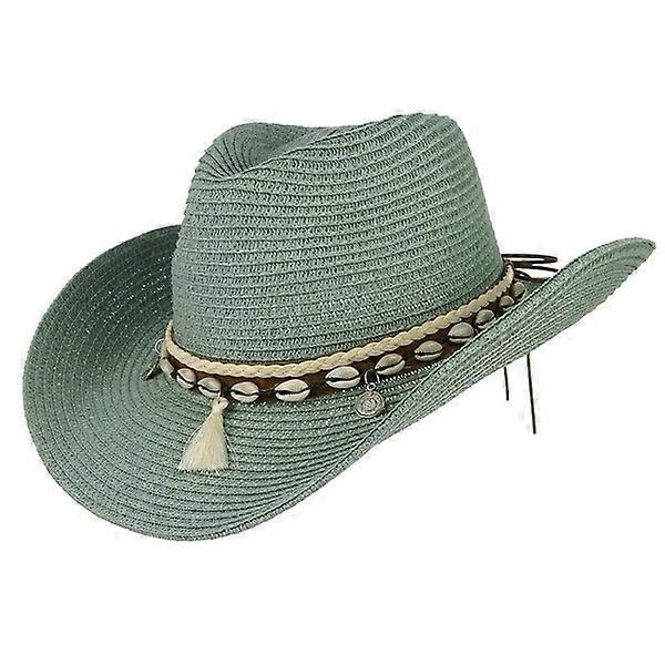 Hat Straw Hat for Western Cowboy Hat Trendy Sun Hat Beach Cap