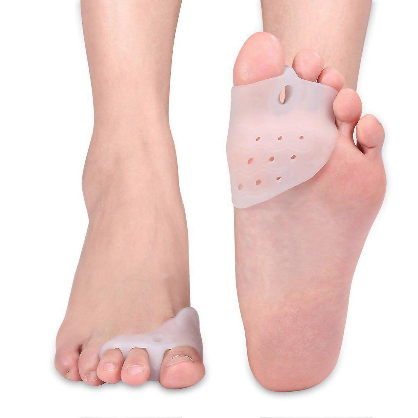 DOACT Bunion Corrector Gel Toe Separator, Hammer Toe Straightener with Forefoot Cushions