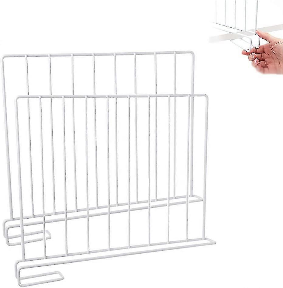 2 Pcs Organiser Cabinet Divider, Shelf Divider, Bookcase, Storage Shelf Divider, Vertical Shelf Divider
