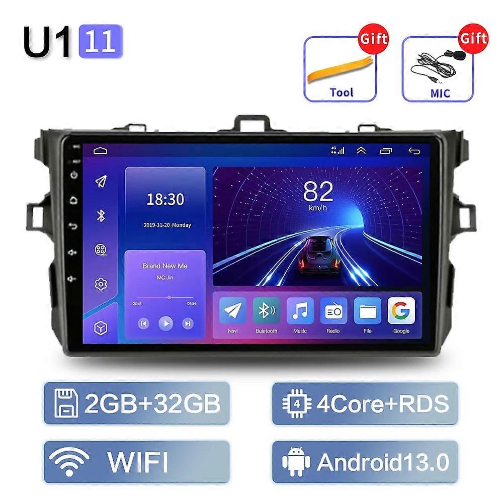 Per Toyota Corolla E140 150 2006-2013 Autoradio Multimediale Autoradio Carplay GPS 8 Core 2Din Android 13 Lettore Video