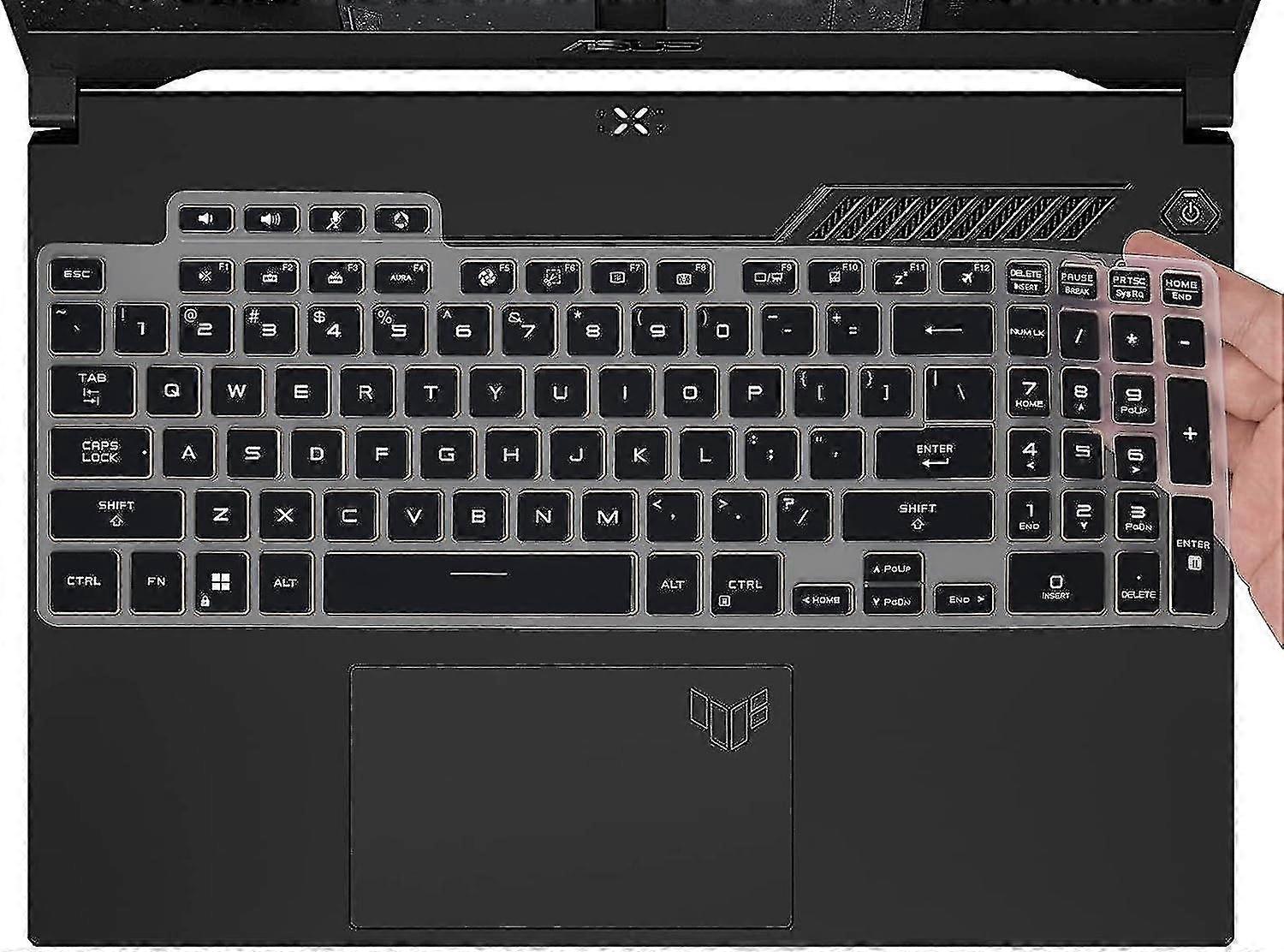 غطاء لوحة المفاتيح لعام 2022 اسوس توف للألعاب F15 FX507zm FX507zm-ES74 / A15 2022 / توف داش 15 FX517zm Fx517zm-as73 ، آسوس توف للألعاب F17 FX707 / A17 Fa707