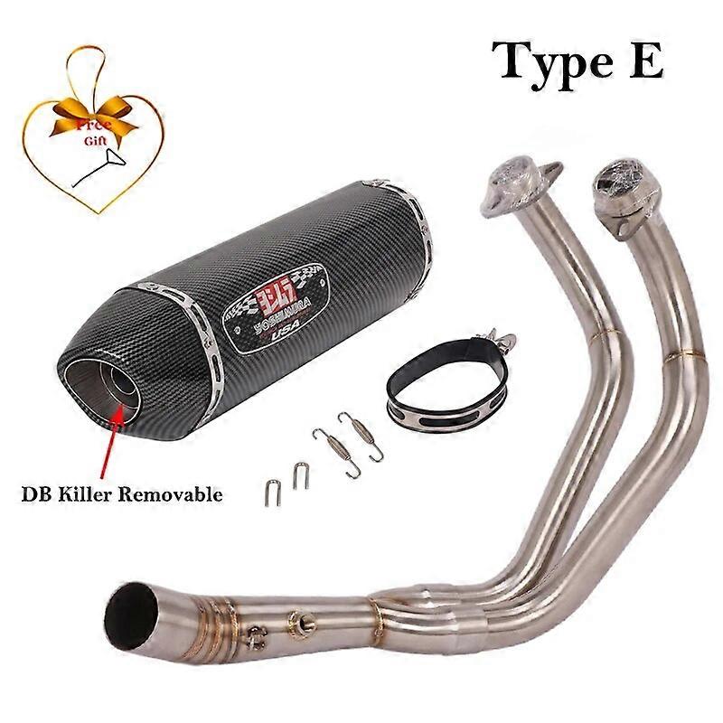 Silenciador de Escape completo para motocicleta, tubo de conexin frontal DB Killer para YAMAHA MT-07, MT07, FZ07, XSR700