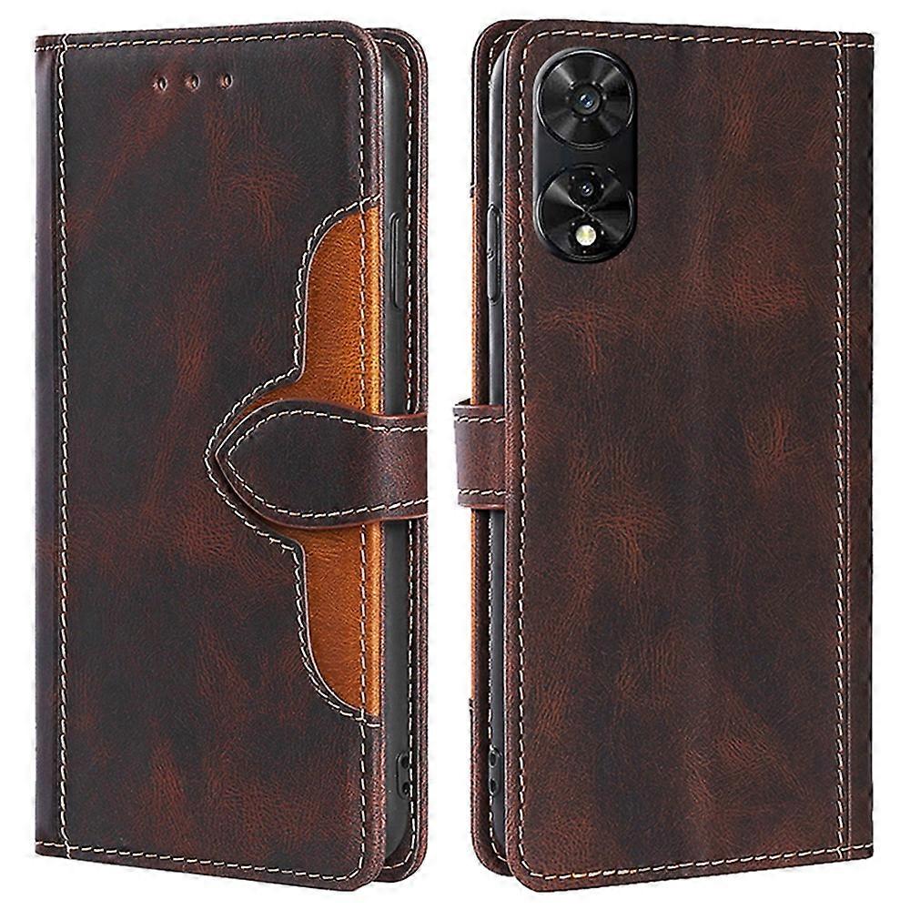 For TCL 505 Case PU Leather Phone Cover Anti-Fall Shell with Stand Function