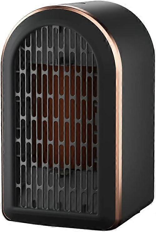 1200W Portable Ceramic Plug-in Electric Heater, with Two Gear Adjustment and Multiple Safety Protection (Black)