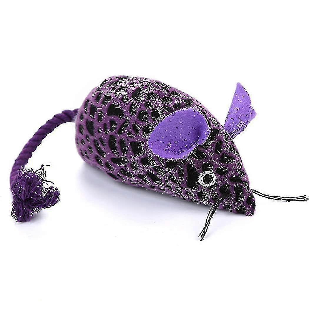 Dental Leopard Print Soft Mouse Cat Chew Toy