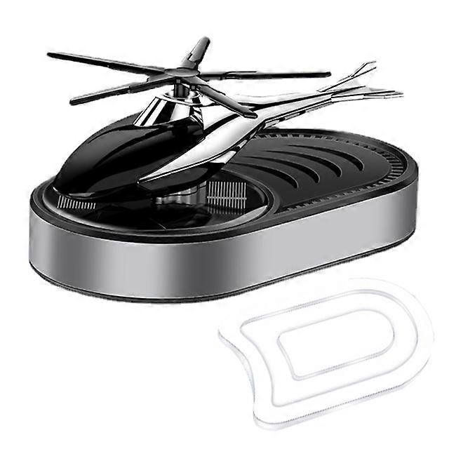Solar Helicopter Car Aromatherapy Decor Aviation Al Alloy Air Freshener Helicopter Solar Energy Rotating Aromatherapy Diffuser