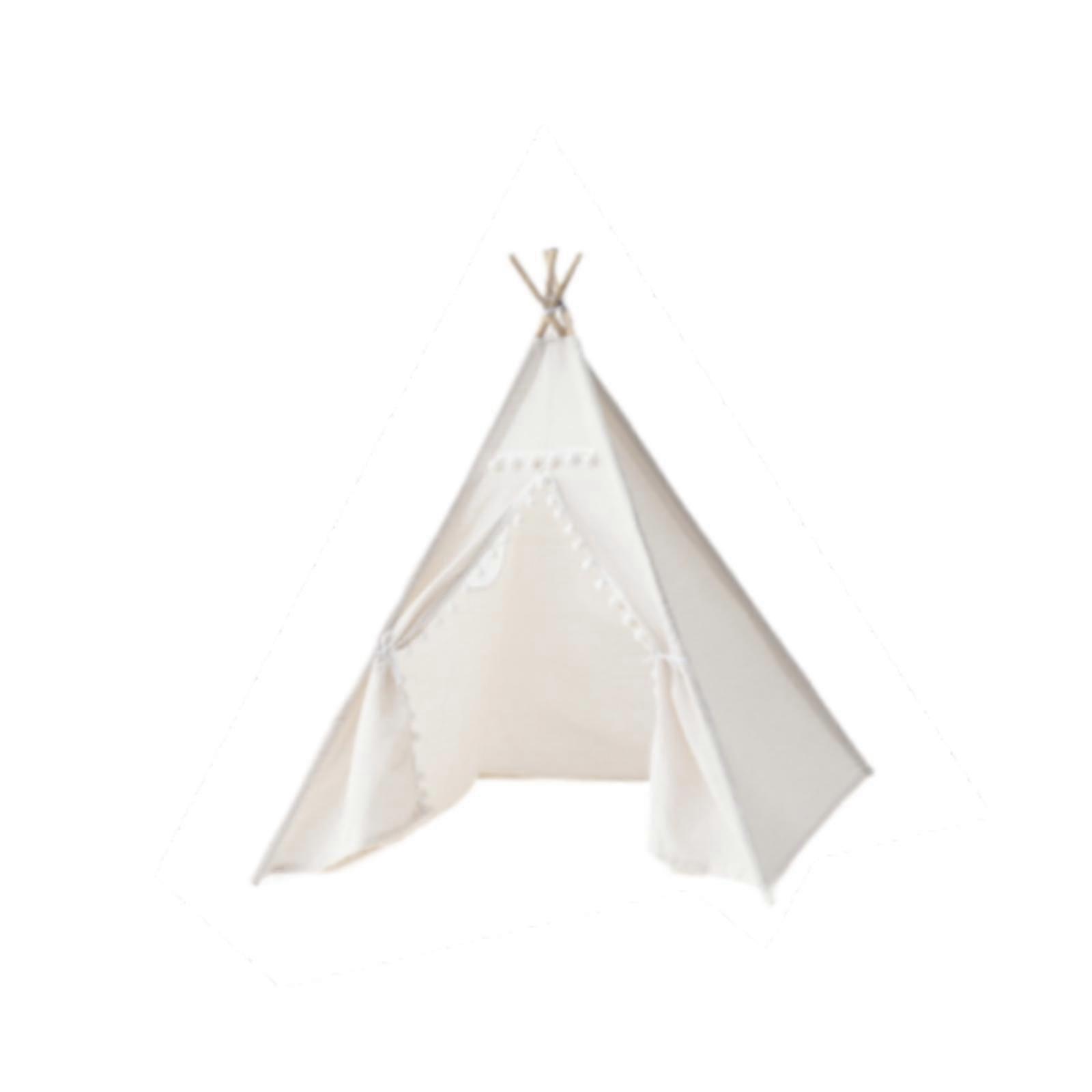 Gyerekek Teepee sátor Kisgyermekek sátor Játszósátor háztáji piknikhez Születésnapi zsúr fehér