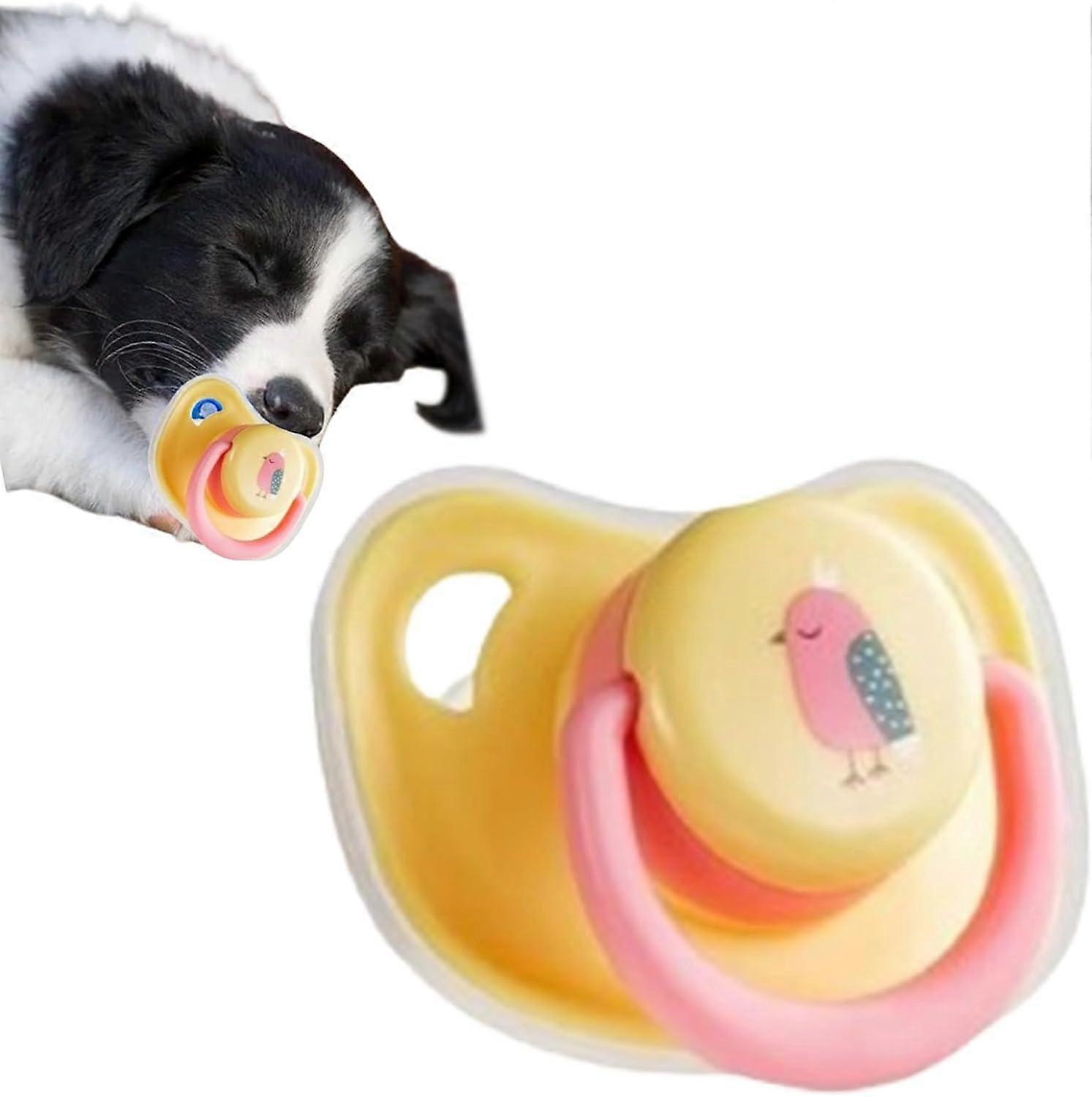 Pet Dog Silicone Pacifier Puppy Kitten Calming Pacifier Small Dog Cat Chew Toy Animal Accessories Decoration