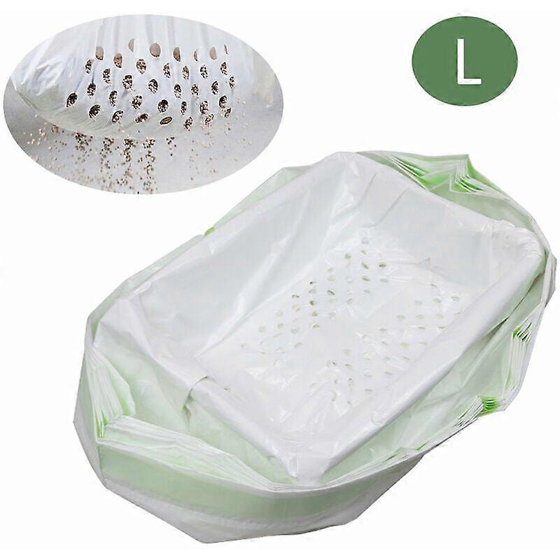 Portable Pet Garbage Bag - White Size L Gift