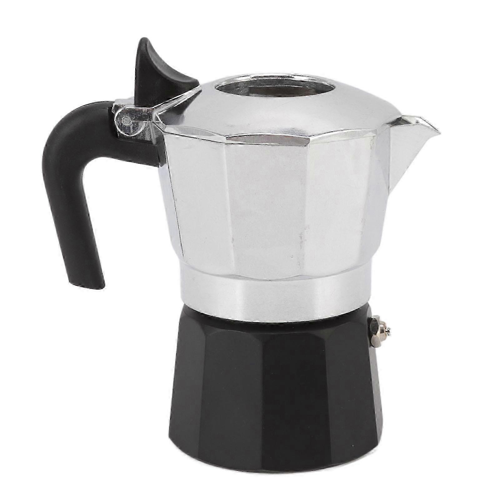 Moka Pot Coffee Maker Classic Octagonal Double Valve for Home Outdoor Cafe Use