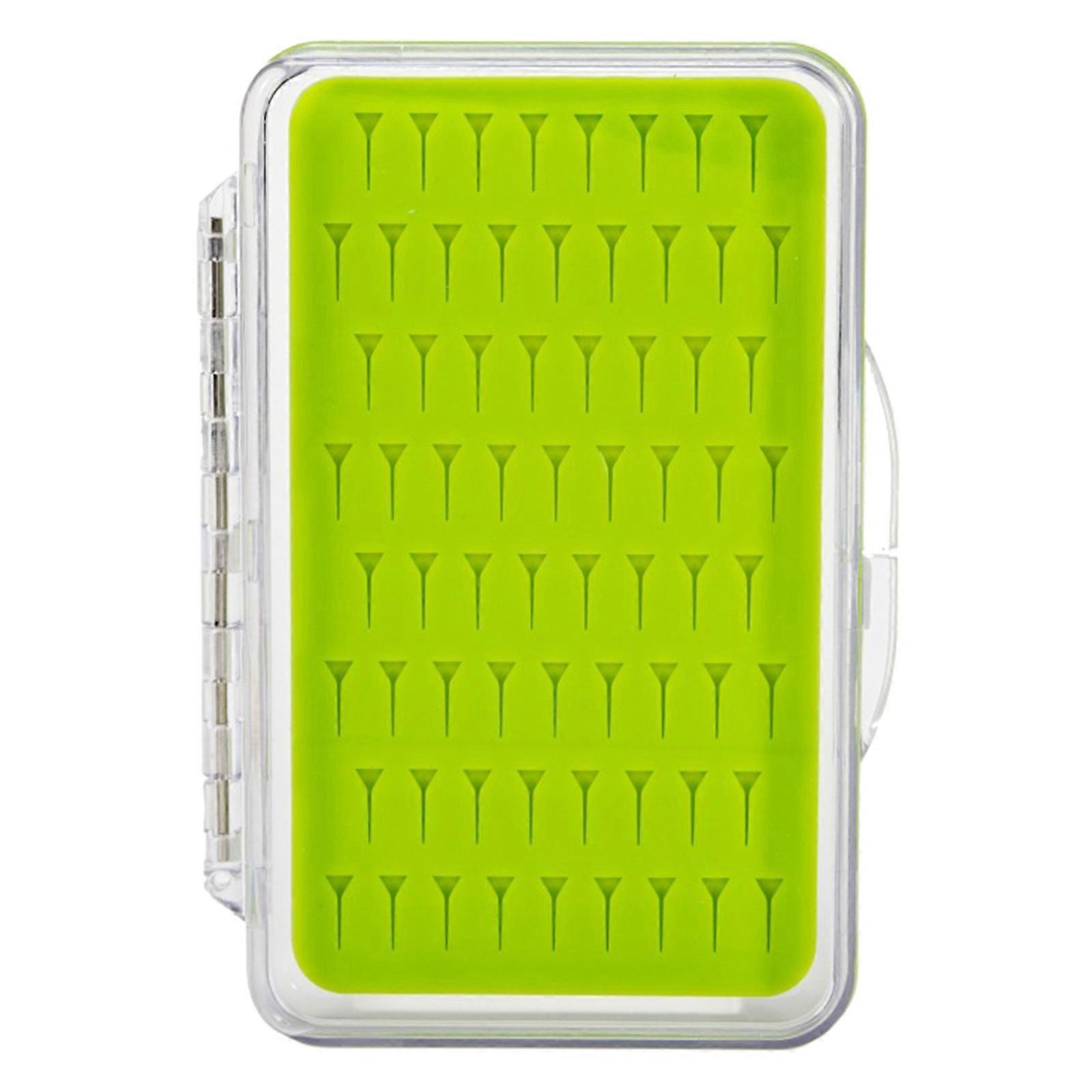 Sinek Balıkçılık Kutusu İki Taraflı Su Geçirmez Hafif Sinek Kutusu Kolay Kavrama Şeffaf