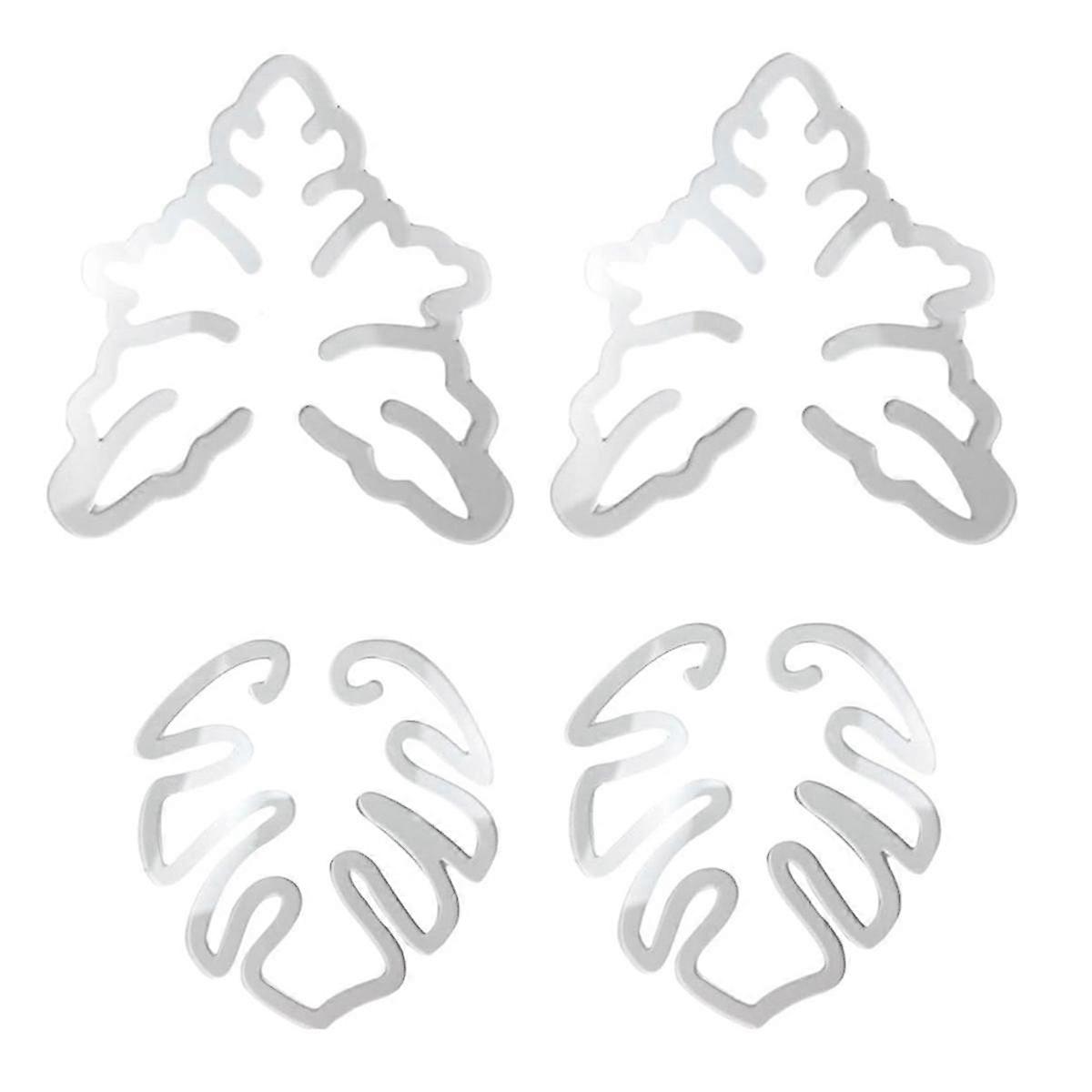 Turtle Shell Bamboo Clamp Set, Plant Stem Plastic Support, Flower-Shaped Green Plant Leaf Holder,Turtle Shell Bamboo A+B