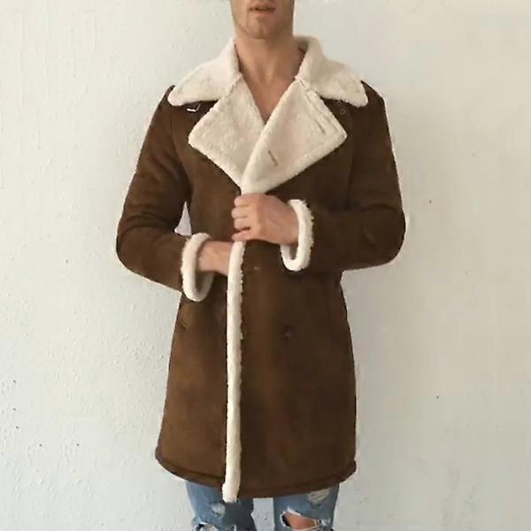 Autumn and winter fleece composite men's warm jacket