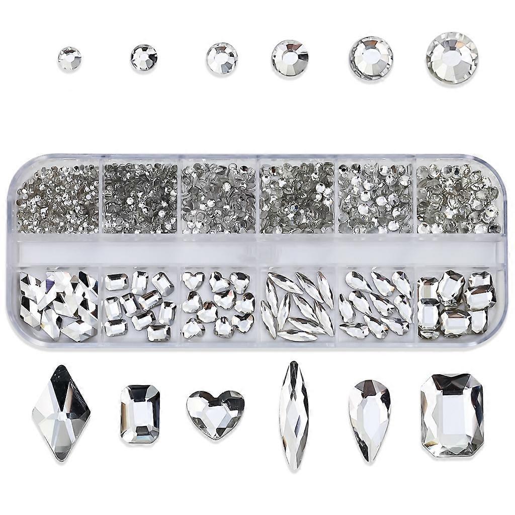 Nail Art Breloques Multi-forme Ongle Strass Gemmes d’ongles Pierres Décorations d’ongles