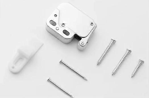 10 Pieces Mini-latch Spring Catches Spring Latch Latch Furniture Pressure Lock for Door Mini Latch with Automatic Retaining Plate