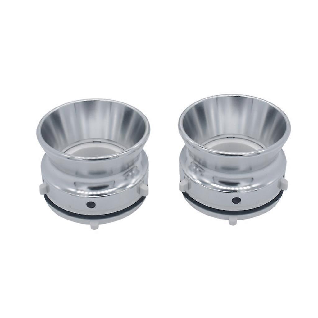 1Paar 10" Öffner für Studer ReVox Aluminium NAB Hub Adapter Universal Loading Silber white base