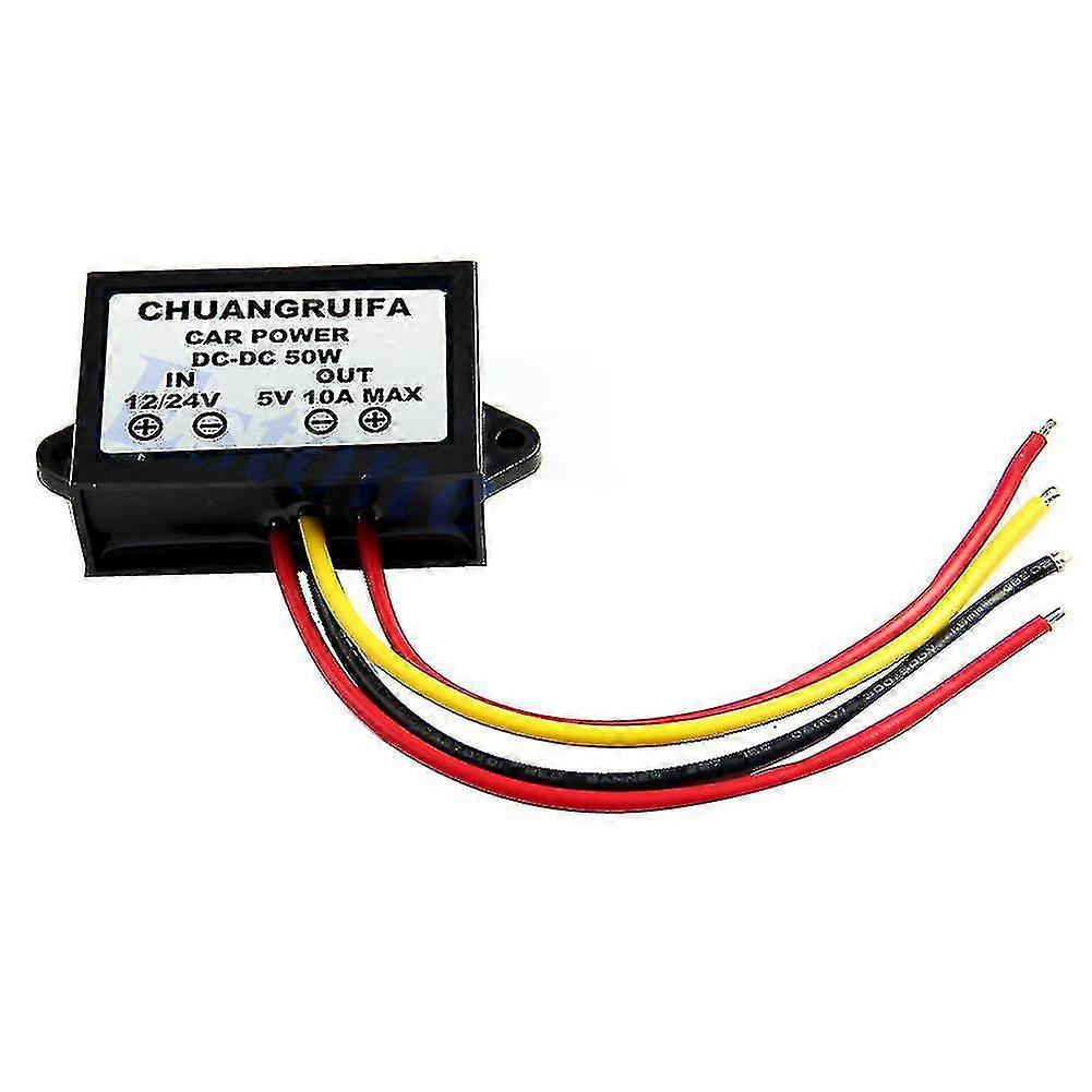 Impermeable Dc 12/ 24v a 5v 10a 50w Car Power Step-down Converter Module