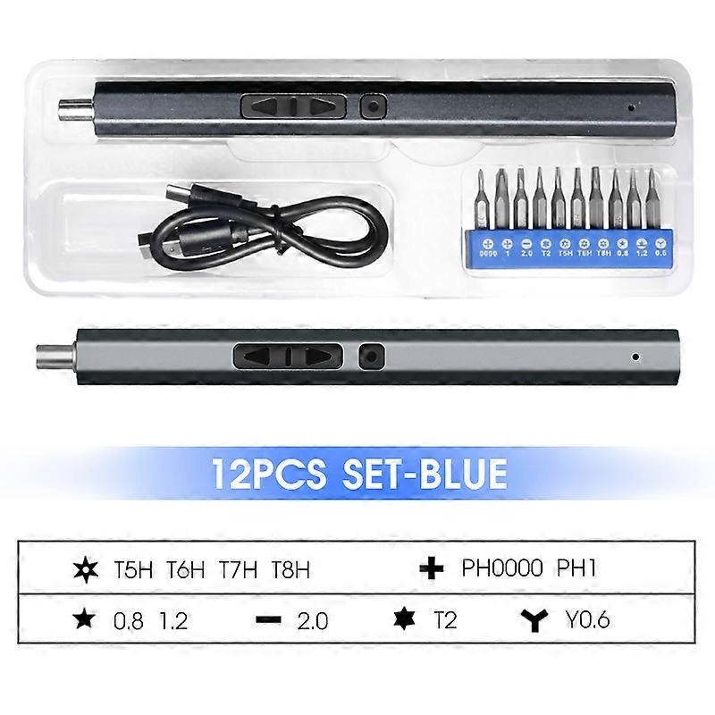 QUK Rechargeable Wireless Screwdriver Set 3.6V Large Capacity Power Electric Screwdriver S2 Alloy Steel Bits Repair Device Tools