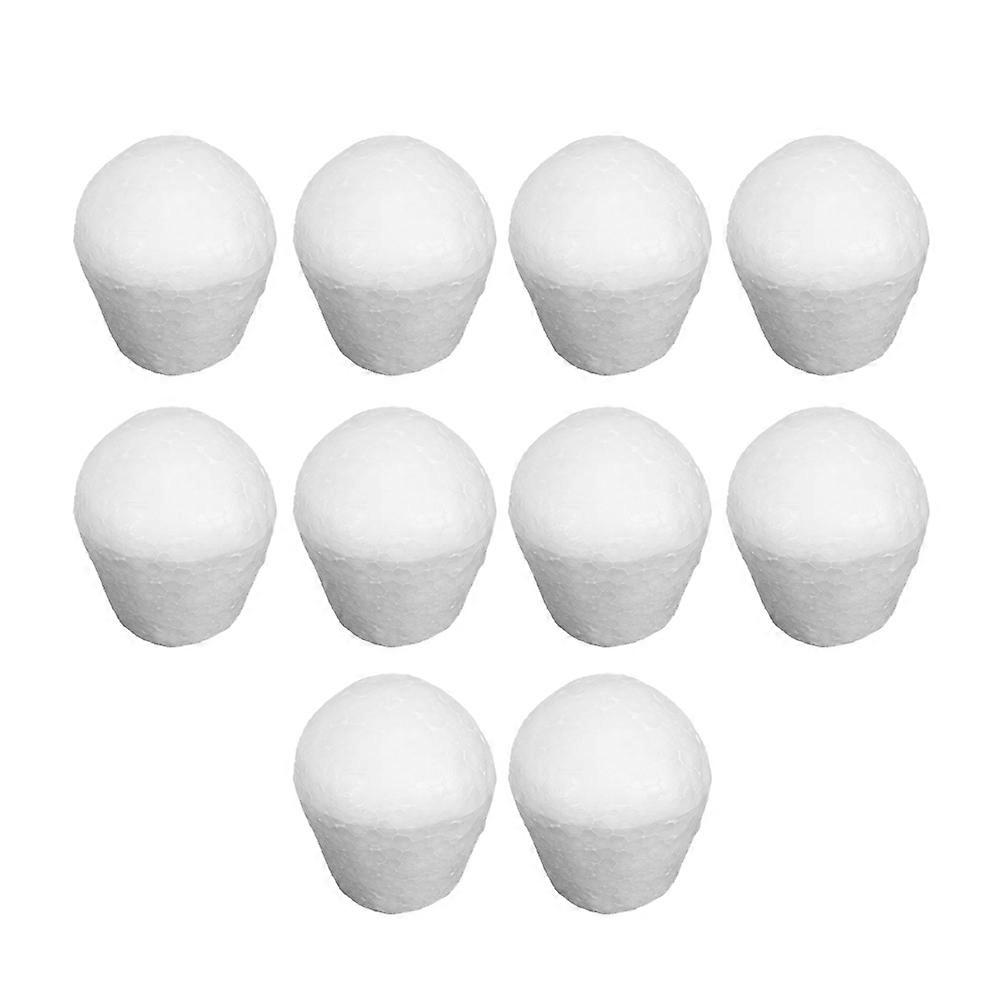 10pcs 7.5cm White Cake Early Teaching Children DIY Craft Practice Cake Model