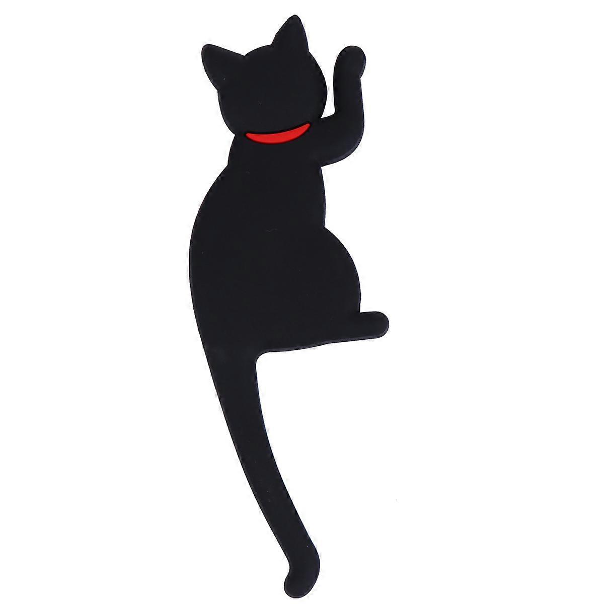 1PC Cartoon Cat Magnetic Hook Traceless Decorative Refrigerator Message Magnet Coat Hanger Key Holder Storage Hook