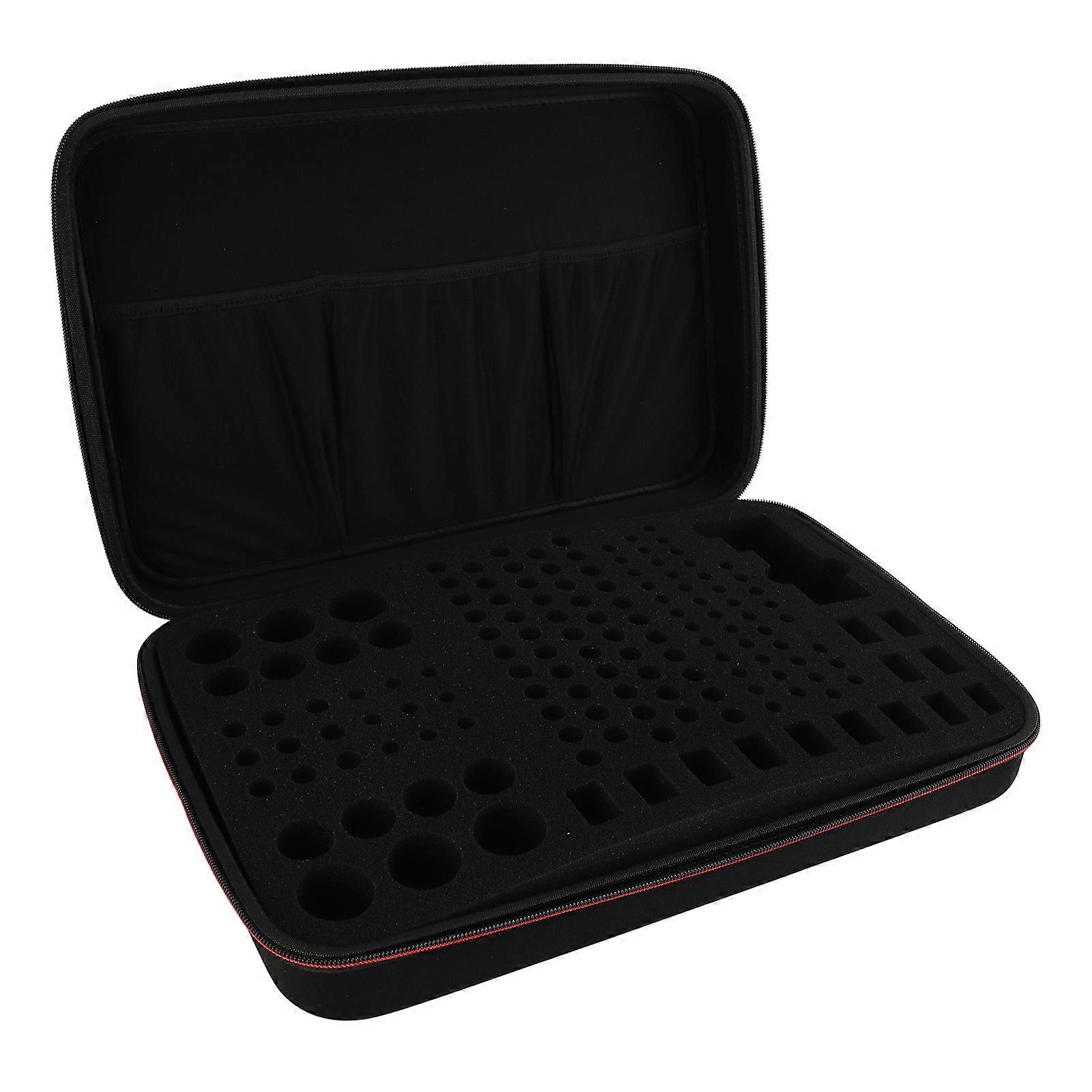 Battery Organizer Storage Case Large Capacity Waterproof Battery Carrying Case Bag for AA AAA C D 9V 3V Lithium Battery and Tester 