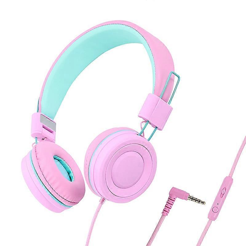 Wired Headset Over Ear Noise Reduction Foldable Gaming Headphone with Microphone for Children JIKAIX