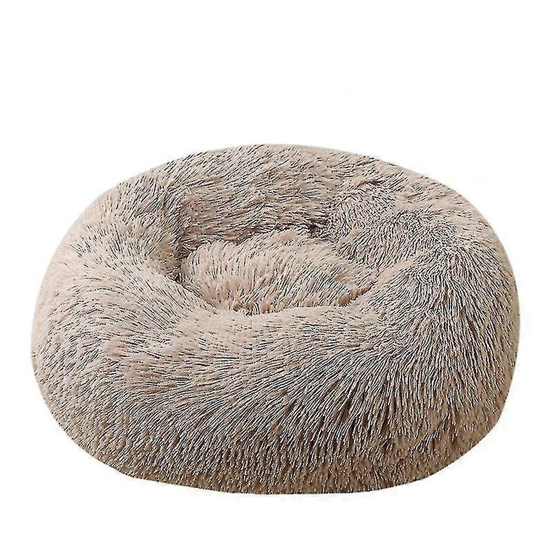 Letto per cani o gatti in peluche, lavabile, rilassante e confortevole, stile ciambella