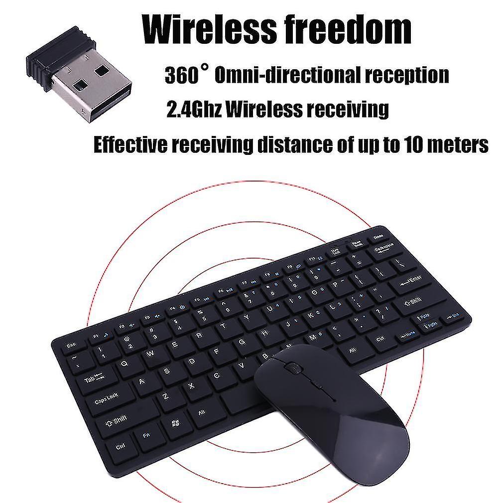901a Automatic Pairing Usb Wireless 2.4ghz Keyboard Mouse Set Adjustable Dpi