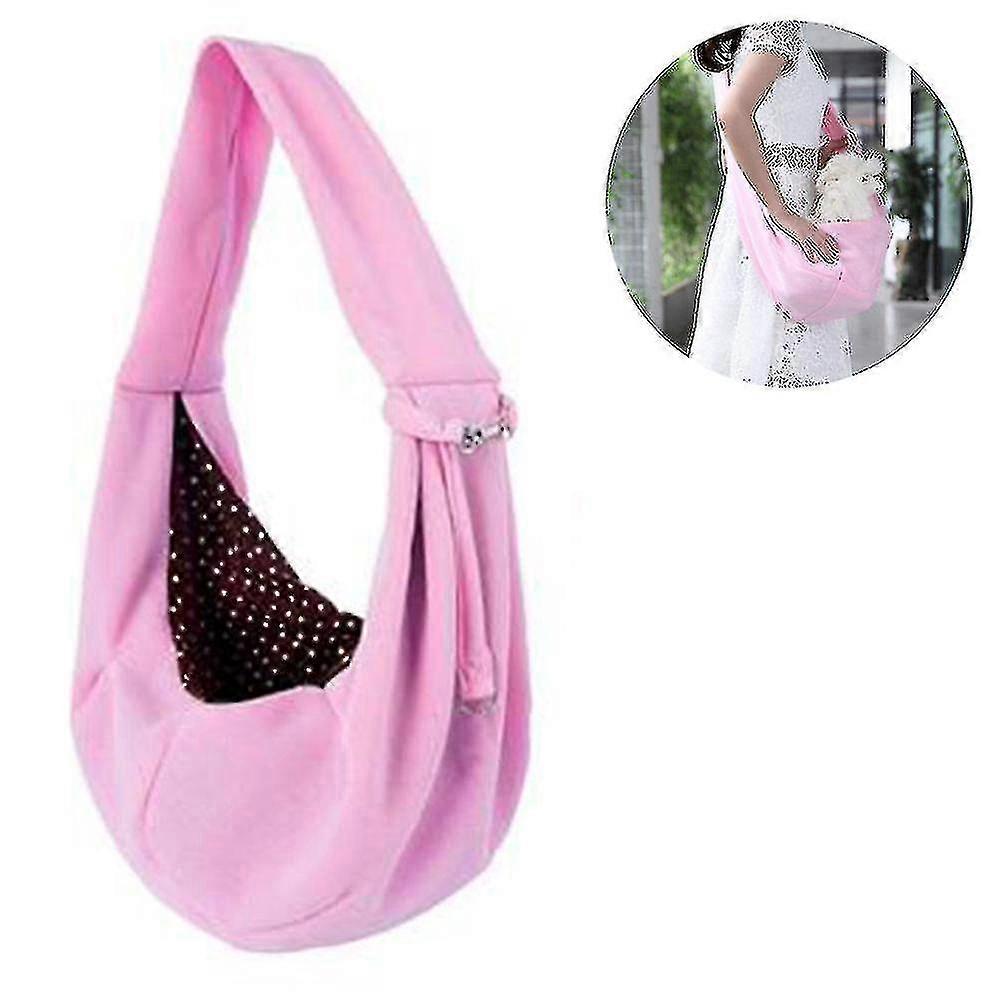 Dog And Cat Sling Carrier,hands Free Reversible Pet Bag,adjustable