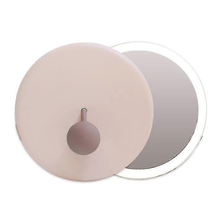 Portable Handheld Makeup Mirror With Rechargeable Led Makeup Light Comb Makeup Mirror