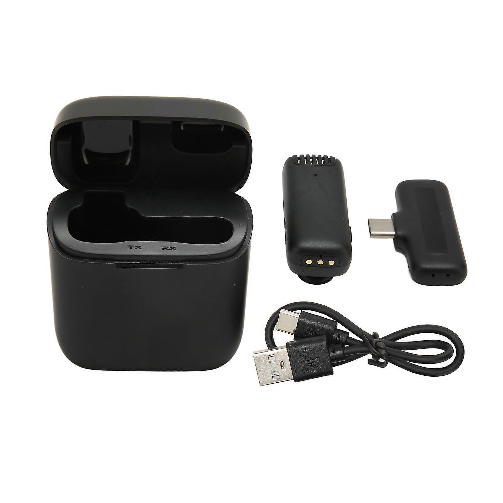 كليب لاسلكي ميكروفون 2.4G HiFi Professional Type C تلبيب كليب على ميكروفون تسجيل ميكروفون لأجهزة الكمبيوتر