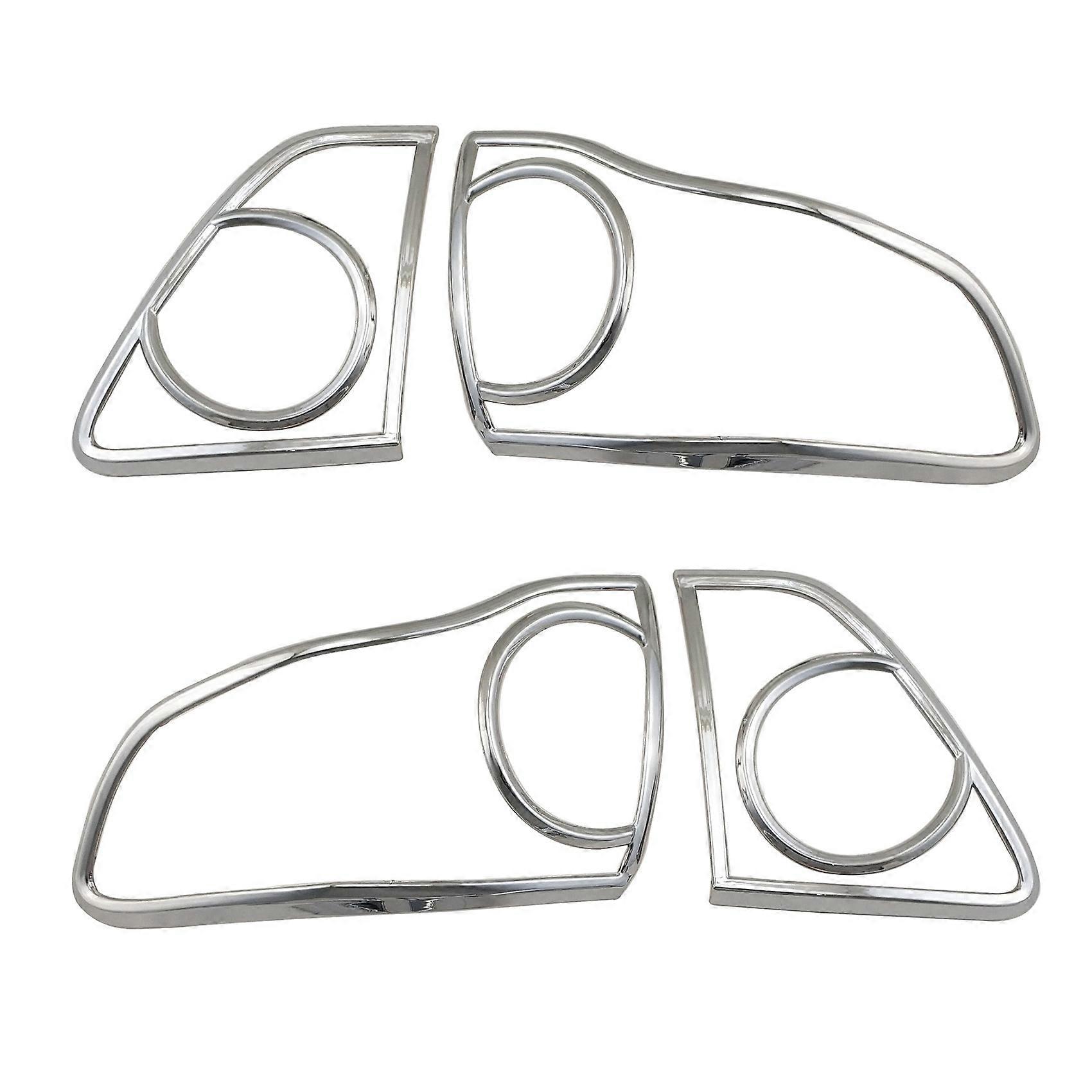 Rear Tail Back Light Lamp Frame Styling ABS Chrome Cover Trim for for 2008-2010 Tail Light Lamp Fra