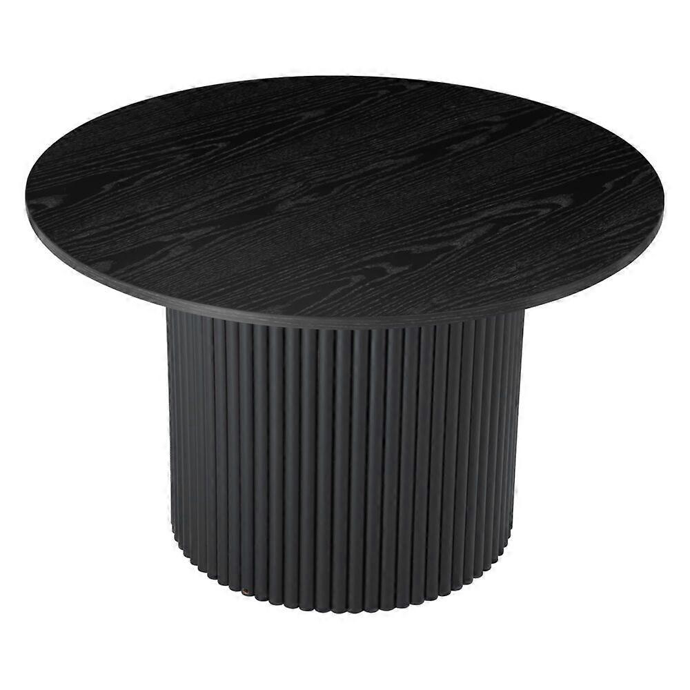 Dreamo Luxe Black Ribbed Texture Coffee Table Coffee Tables