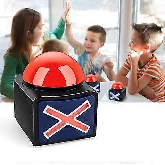 Antwoord: Game Buzzer met licht & alarm, geluid, Game Show, Button Box, Party Contest, Prop Toy, Trivia Quiz, Got Talent, Buzzer, cadeau voor kinderen, volwassenen