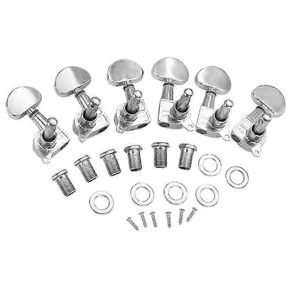 Silver Metal Guitar Machine Heads för Folk Bas