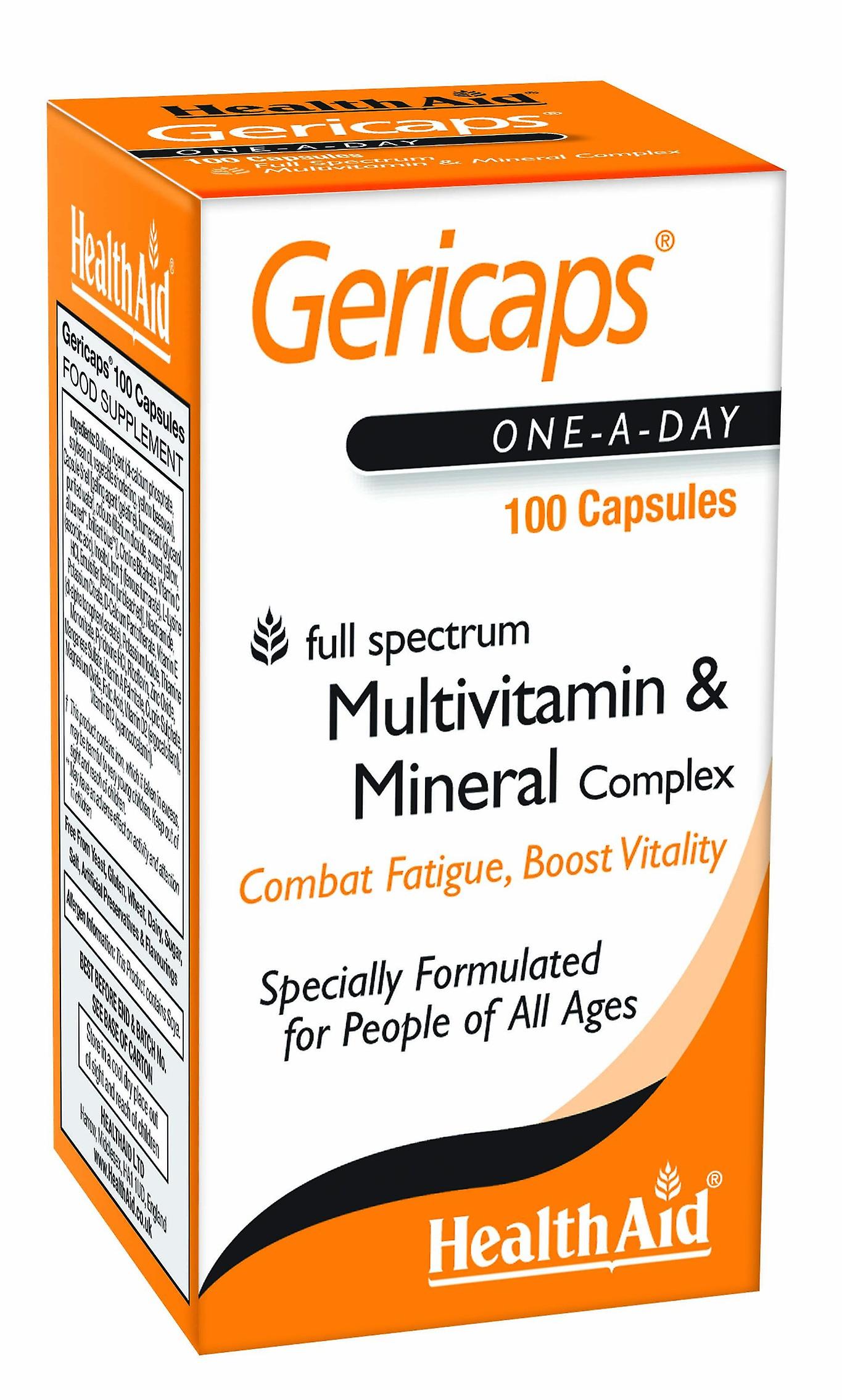 Health Aid Gericaps, 100 Capsules