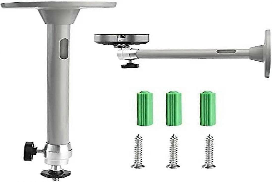 1PCS Projector Ceiling Mount Adjustable Projector Ceiling Wall Bracket Universal Aluminum Ceiling Mount (Silver)