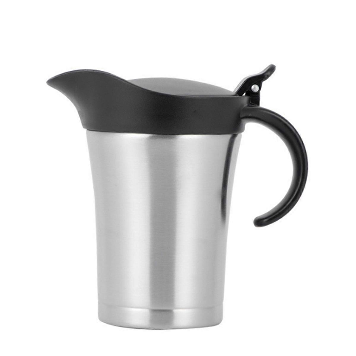 Double Insulated Gravy Boat, Stainless Steel Gravy Sauce Jug with Lid, Ideal Gravy Warmer Pitcher 750ML