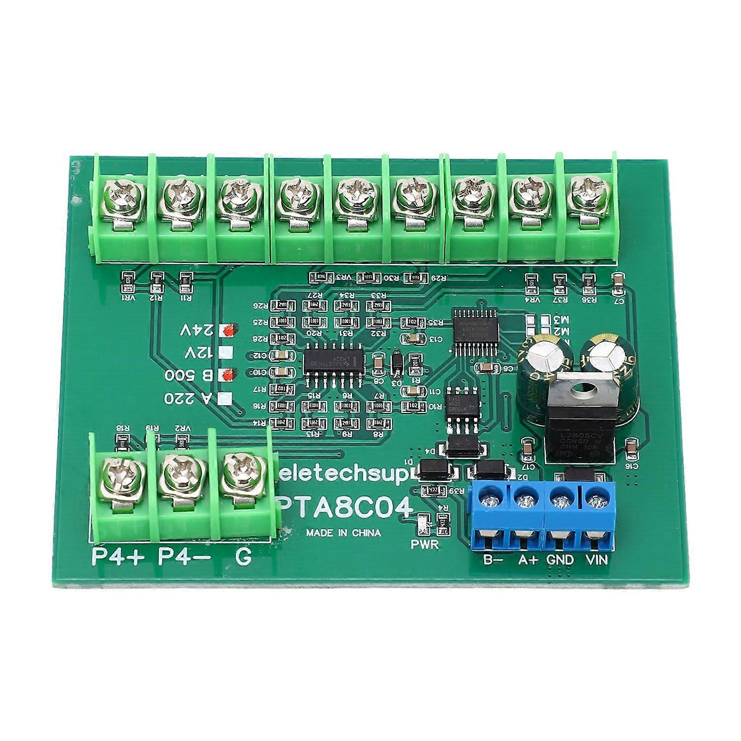 4 Channel PT100 RTD RS485 Temperature Sensor Board Temp Acquisition Module Resistance Collector B500