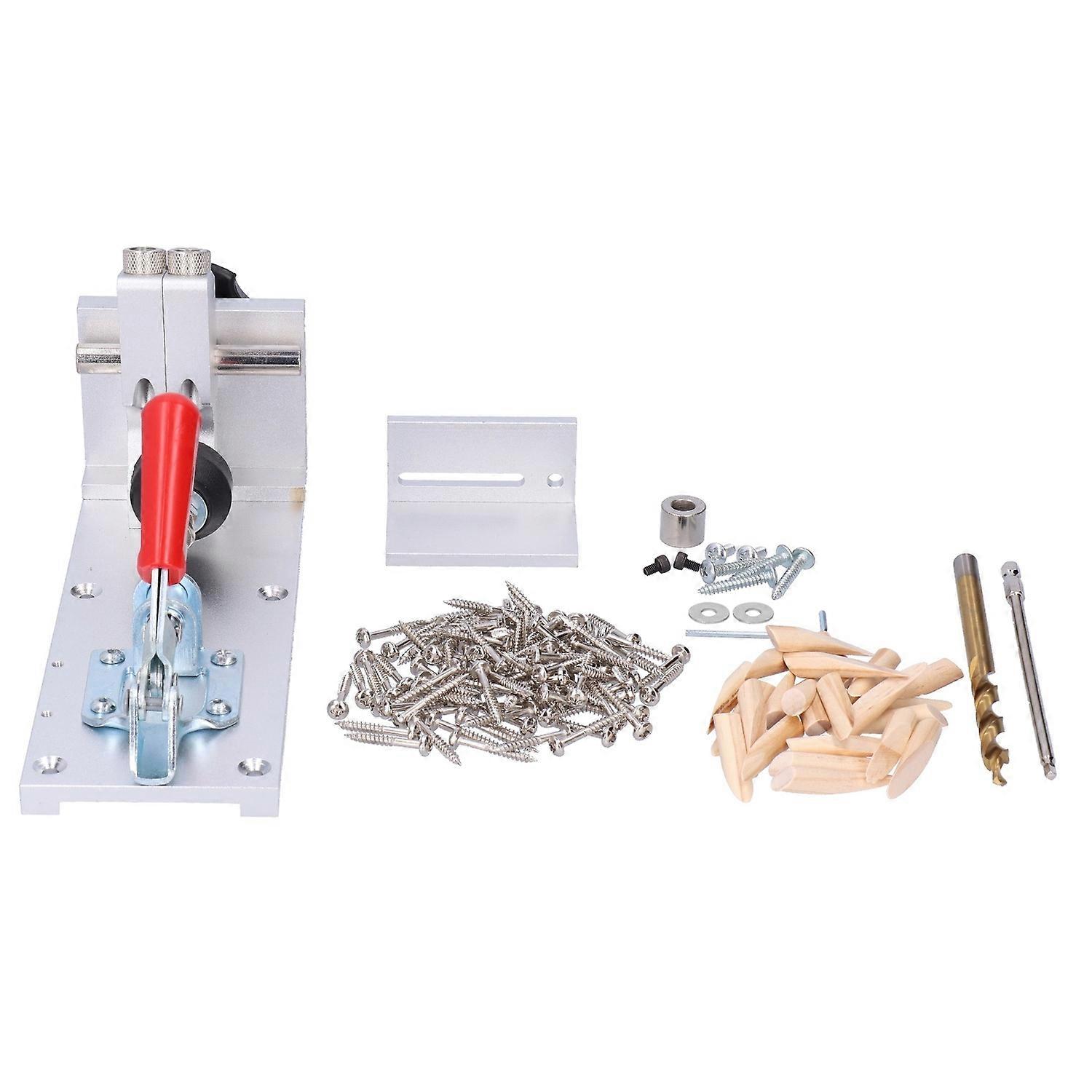 Drilling Locator Punching Positioner with Vacuum Cleaner Aluminum Alloy Woodworking Tools