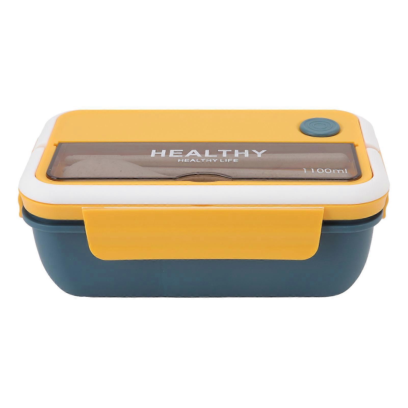 1100ml Lunch Box Portable Insulated Large Capacity Leakproof Salad Container for Office Workers