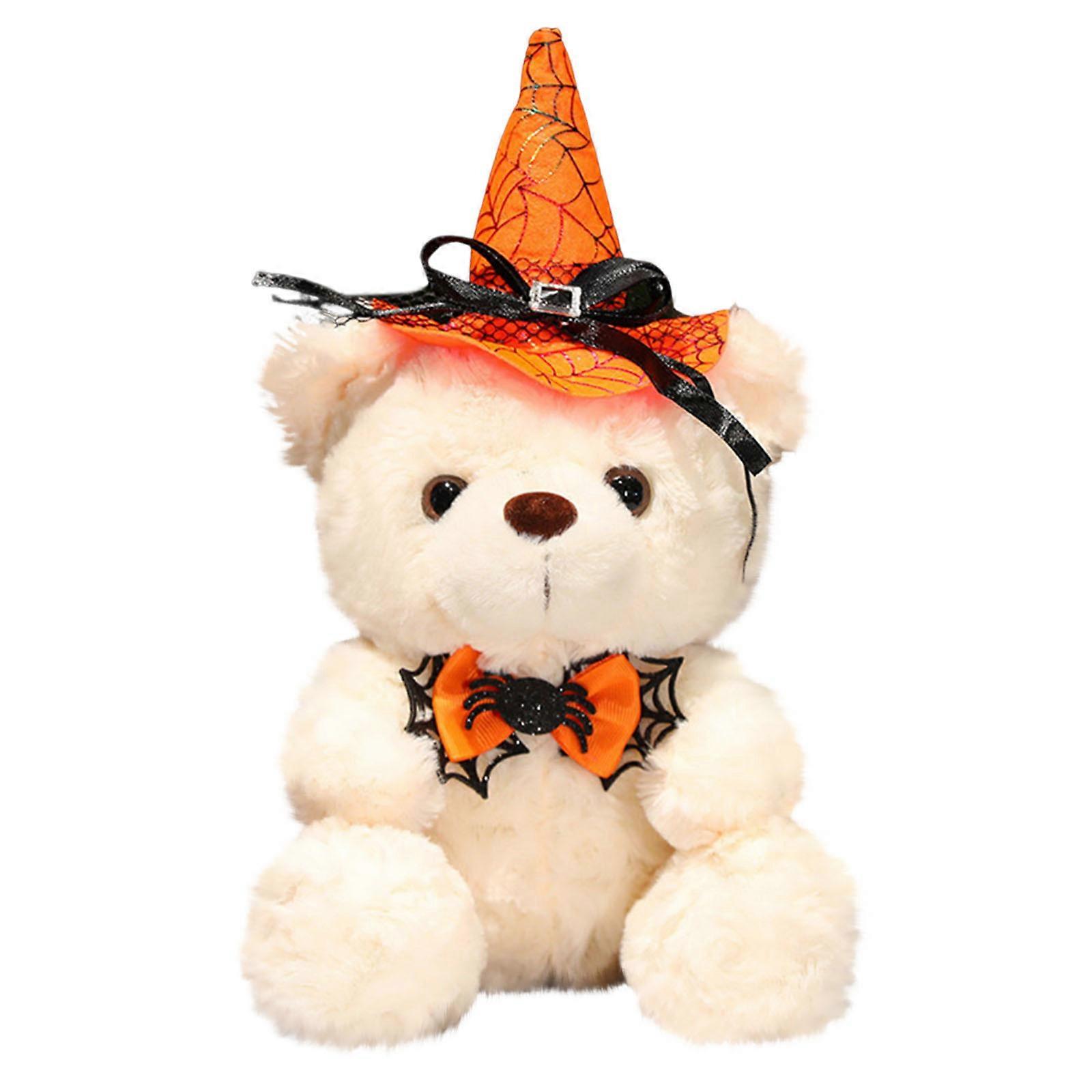 Halloween Teddy Bear Doll, Hat-Wearing Bear Toy