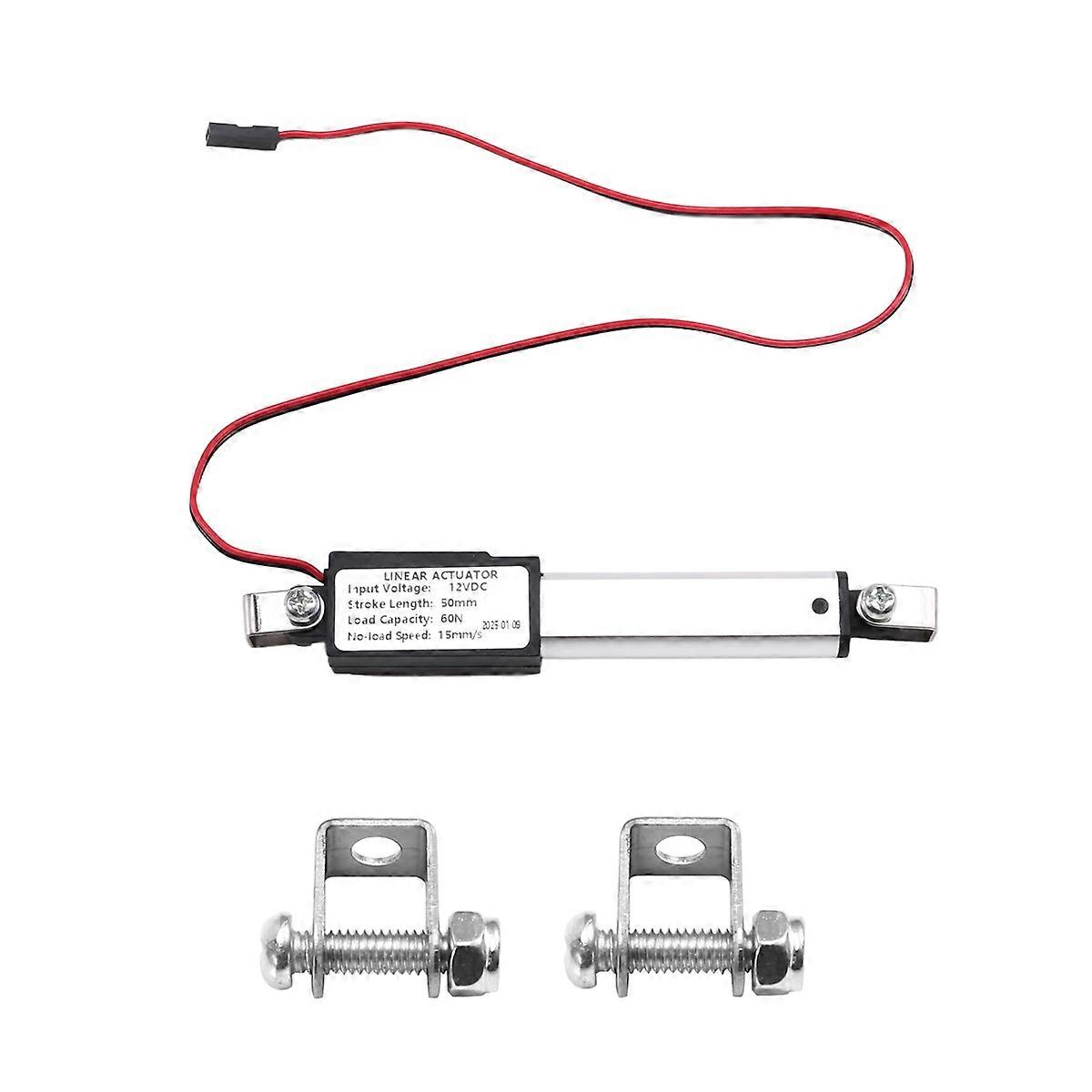 Micro-Type Linear Actuator,2In Stroke,60N/13.5lb,Speed 15mm/S Mini Electric Waterproof Actuator Mot