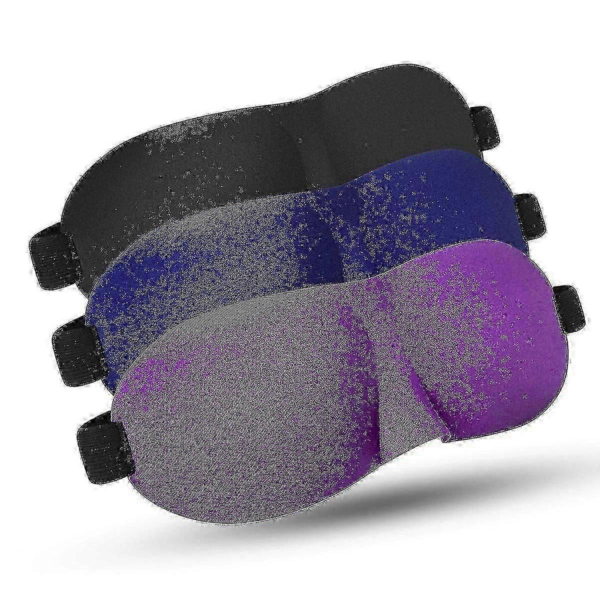 3pcs Sleep Mask,lightweight And Comfortable,adjustable Eye Mask