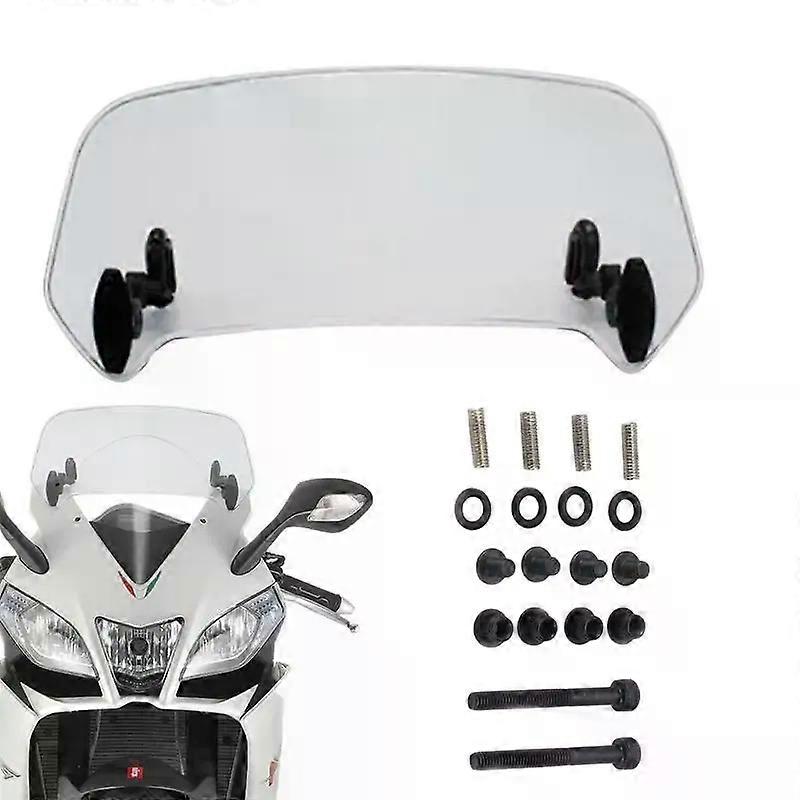 Motorcycle Windshield Extension Adjustable Wind Screen Extension Small Wind Deflector Motorbike Refitting Accessories MAXP