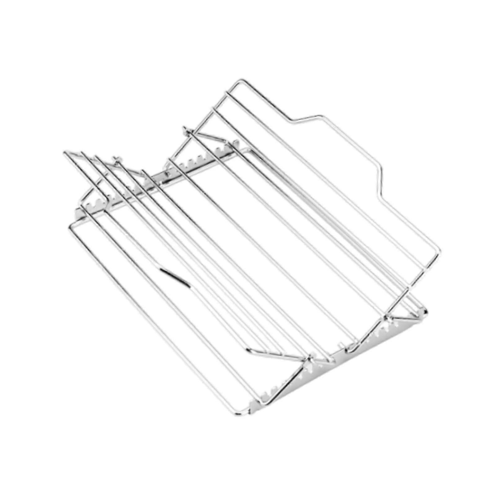 Grill Rack Nonstick Large Foldable Grilling Accessory for Chickens Meat Hams